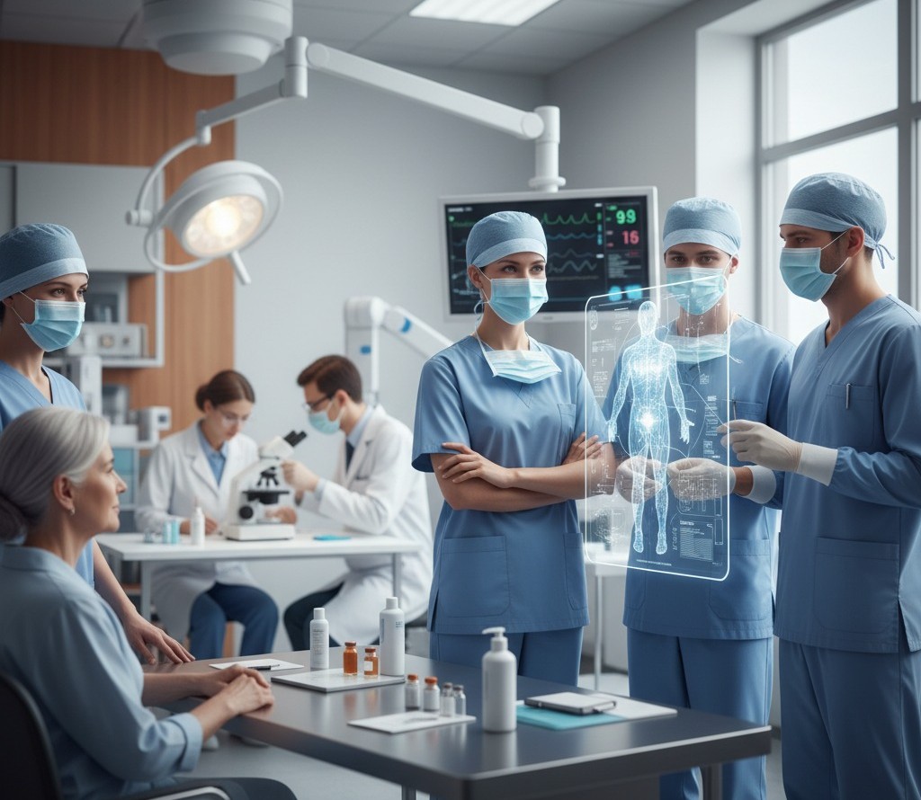 Équipe médicale professionnelle